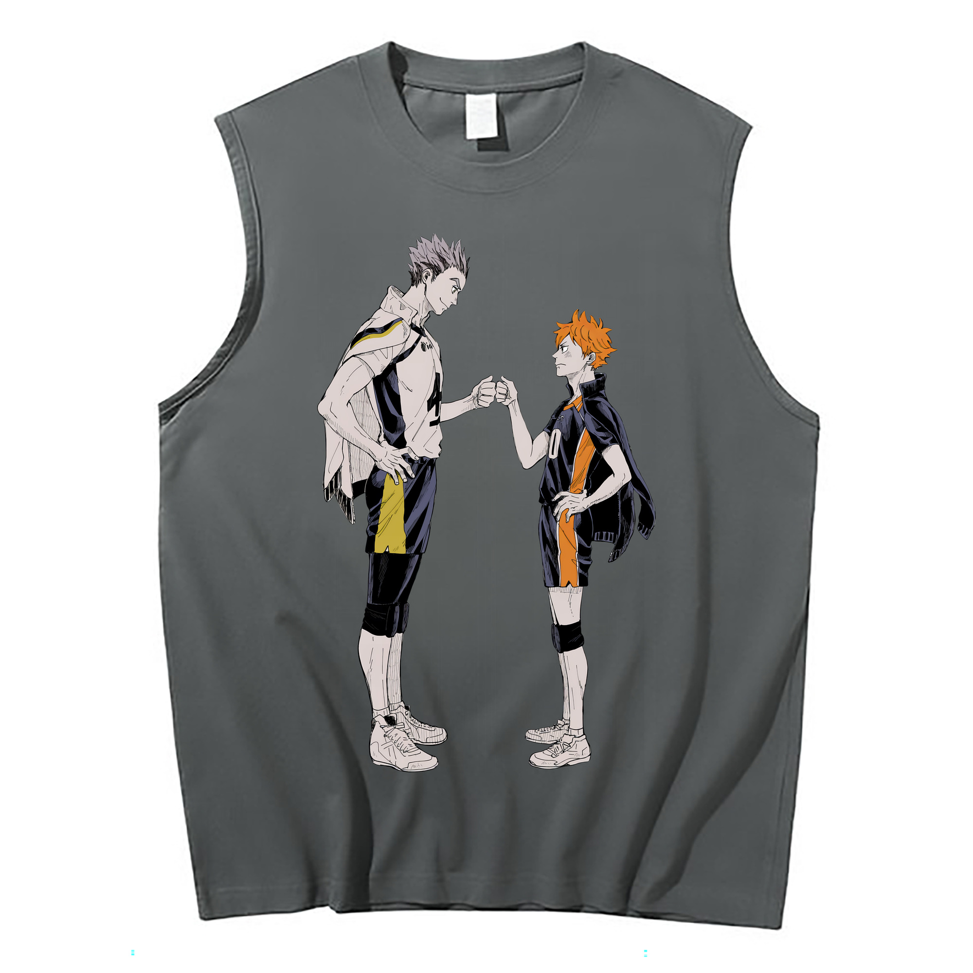（画像用） ハイキュー!! Haikyu!! コットン100％タンクトップ（フロントプリント）